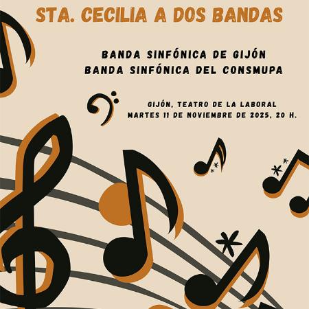 Concierto de Santa Cecilia a dos bandas