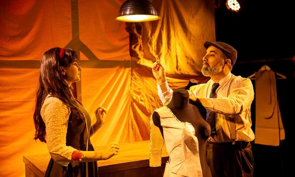 Ir a Imagen Teatro del Cuervo ensaya su nuevo espectáculo, Hebras, en la Laboral