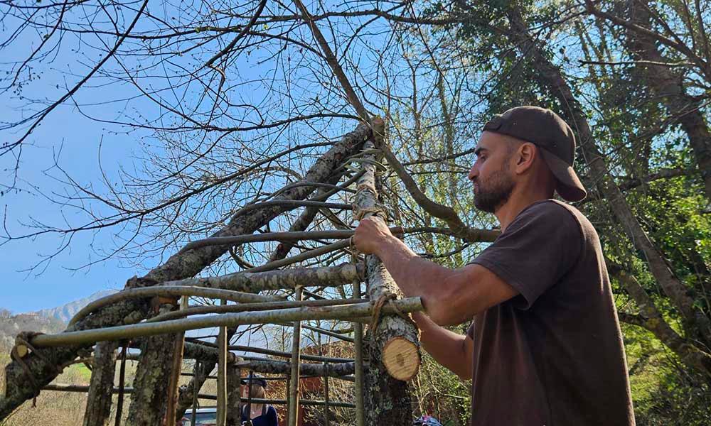 Aller à Image Construir cabañas castreñas, del 2 al 4 de abril en el Parque de la Prehistoria de Teverga